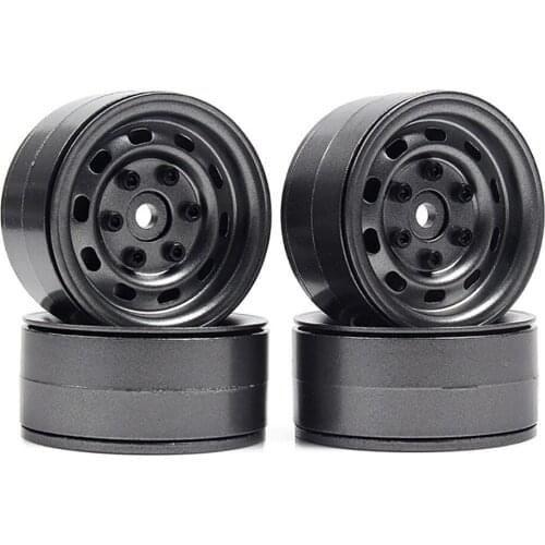 High-quality 4Pcs Metal 1.9Inch Beadlock Wheel Rim Hub for 1/10 RC Crawler Car Axial SCX10 90046 Traxxas TRX4 RC4Wd D90 D110