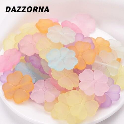 New 20Pcs/Lot Mixed Flower Shape Acrylic Spacer Beads For Handmade DIY Jewelry Making Bracelet Necklace Accessories Supplier