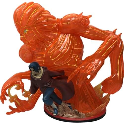 Naruto Shippuden GK Susanoo Akatsuki Uchiha Itachi Anime Action Figure Model 36cm Oversized Statue Collectible Toy Figma