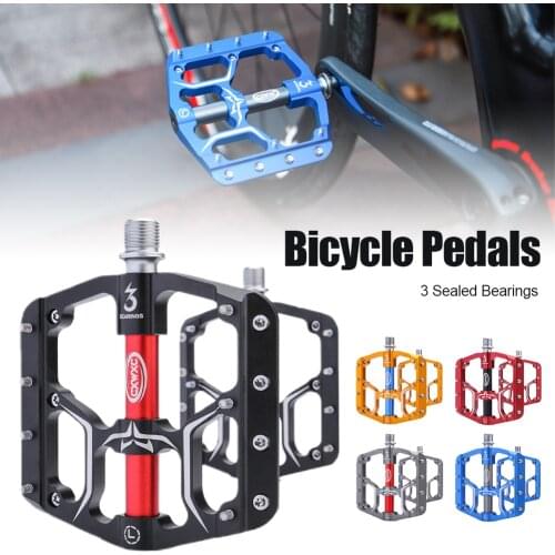 Mountain Bike Pedals Sealed Bearing Non-Slip Lightweight Flat Pedals for Mountain/Road Bikes