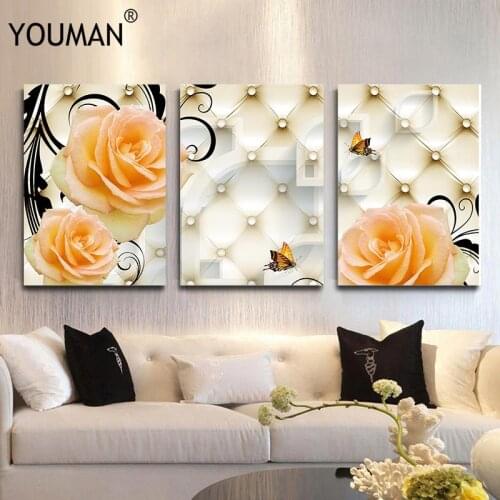 Chinese Wallpaper Flower Nordic Posters And Prints Wall Art Canvas Painting Decoration Pictures For Living Room Wallpaper Decor