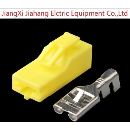 Free shipping 200sets DJ7015B-9.5-21 1Pin AMP Car Electrical Wire Connectors for VW,BMW,Audi,Toyota,NISSAN