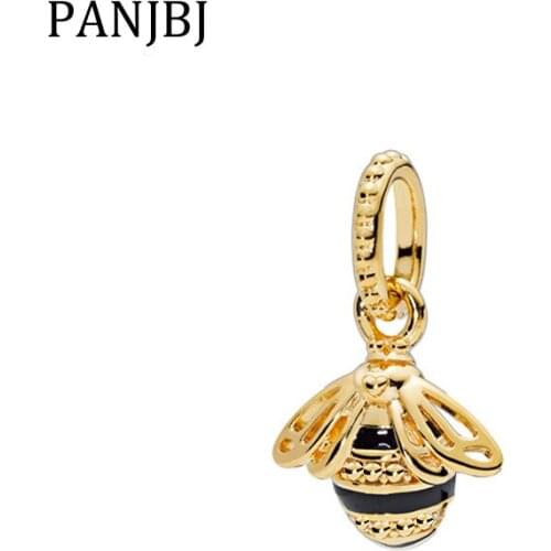 New Bead Gold Color Queen Bee Pendant Charm Fit Original Bracelet Necklace DIY Women Jewelry