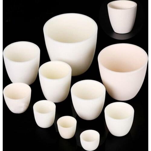 1pcs 5ml-500ml 99% alumina corundum crucible / Sintered crucible for melting arc-shaped