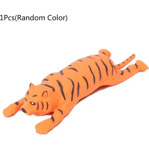 Mini Elastic Cartoon Decompression Toy Childrens Small Decompression Toy for Children Adults Tiger Pinch H3CD