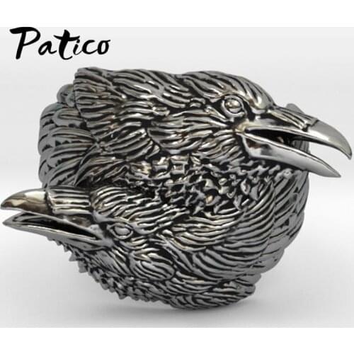 Retro Gothic Punk Men Rings Trendy Male Animals Rings Animal Party Jewelry Halloween Accessories