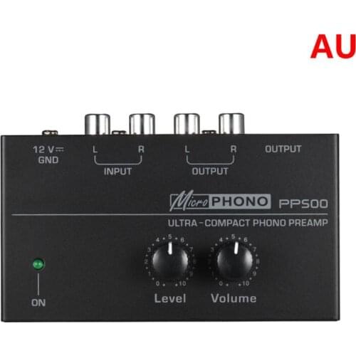 PP500 Phono Preamp Preamplifier with Level Volume Control for LP Vinyl Turntable