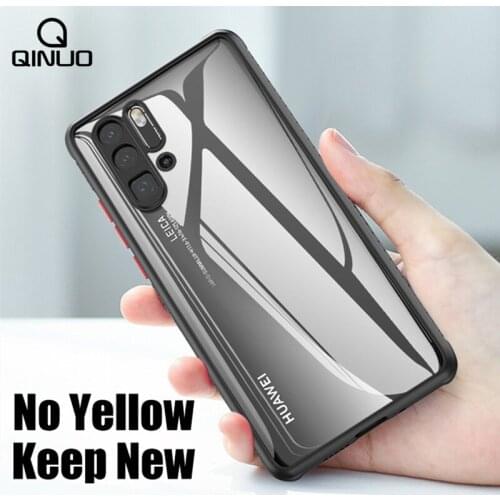 Shockproof Soft Silicone Phone Case For Huawei P40 P30 Pro Lite Mate 40 30 Pro Honor 30 Pro 20 Nova 7 Pro 6 SE Transparent Cover