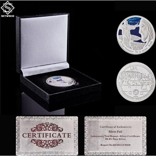 Real World Jesus Christianity Believer Brazil Rio Landmark South America Lucky Silver Collectible Souvenir Coin