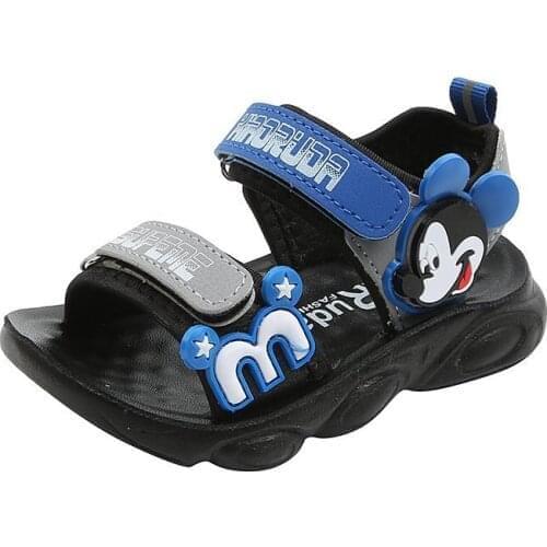 Disney Princess Sandals,Childrens 2021 Mickey Mouse shoes, childrens slippers, Spring and Summer Womens sports shoes