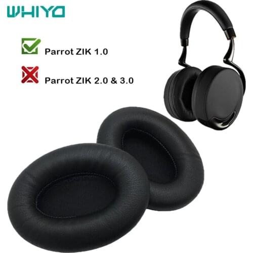 Whiyo 1 Pair of DIY Replacement EarPads for Parrot ZIK 1.0 1 by Philippe Headphones Cushion Ear pad Cups Earmuffes Cover Sleeve