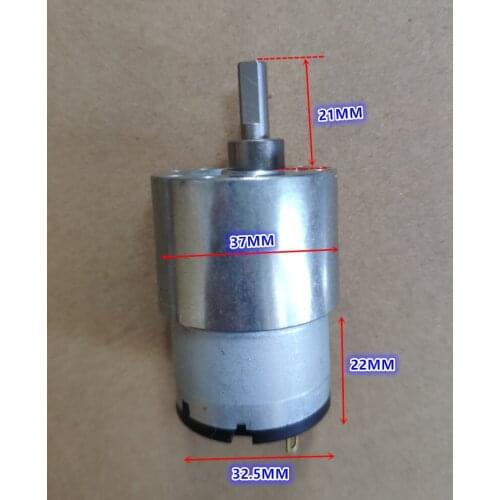 Brand new JGB37-520 6V 12V 24V gear-box motor CW CCW large torque DC gear motor