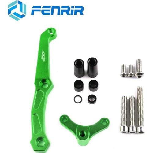 FENRIR Motorcycle Handlebar Steering Damper Stabilizer Mounting Holder Stabilizer Adjustable Kit for Kawasaki Z800 2013-2017