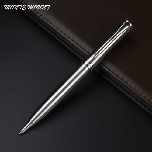 High Quality Brand Metal Roller Pen Luxury Ballpoint Pens 0.7mm Black Refill For Business Writing Office School Supplies