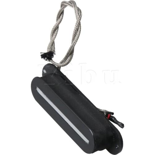 Yibuy 10 Packs Plastic Guitar Rail Single Coil Pickup Ceramic Magnet Black