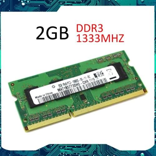 2GB SSD FOR Samsung 2GB DDR3 PC3-10600S Laptop Memory M471B5773DH0-CH9
