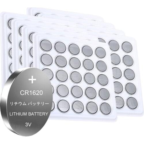 200pcs CR1620 BR1620 Button Batteries ECR1620 DL1620 5009LC Cell Coin Lithium Battery 3V CR 1620 For Watch Electronic Toy Remote