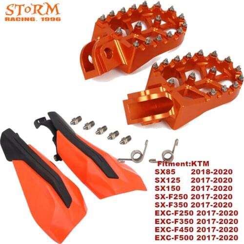 2017-2020 125-530 FootRest Foot Pegs Rests Pedals For KTM SX85 SX125 SX-F 250-450 SX250 EXC EXCF XC XCF250 XCF350 XCW 125 250