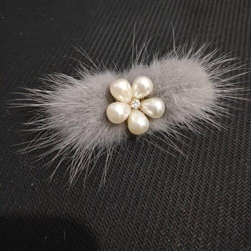 2019 New Fashion mink tops hair clipper simple plush hair clips Dog Grooming Clip Pet Dog Hair Bow Hairpin 10pcs/lot