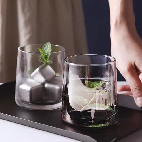 4PCS Japanese whisky glass classical crystal wine glass creative personality beer glass cocktail glass home