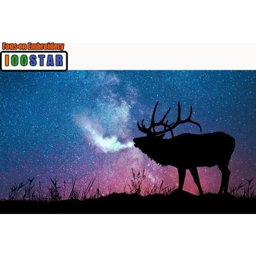 5D DIY Full square Diamond Painting Mosaic Cattle Under the stars Diamond Rhinestone Embroidery Cross Stitch home decor gift