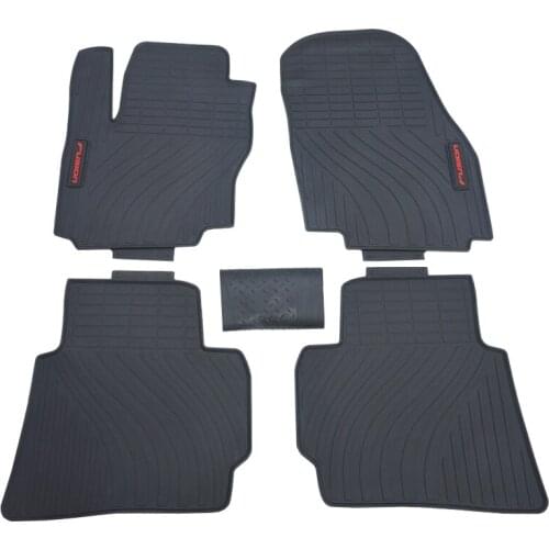 Custom Car Floor Mats for 2007-2018 Ford Fushion No Odor Front and Rear Carpets Waterproof Rubber