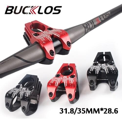 BUCKLOS 31.8/35mm Bicycle Stem Mountain Bike handlebar Stem Aluminium Alloy MTB AM XC DH Short stem Cycling Parts