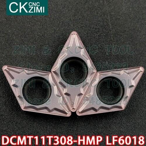 DCMT11T308-HMP LF6018 DCMT 11T308 HMP carbide inserts External turning inserts tools CNC Metal lathe tools for stainless steel