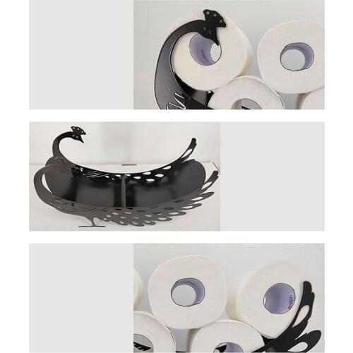 Toilet Paper Holder Metal Animals Wall Mounted Ornament Handmade Decoration for Living Room Bathroom Hot Bathroom Hardware