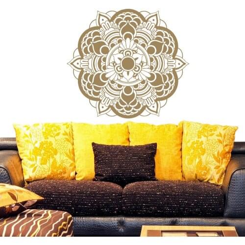 Beautiful Wall Decal In Mandala Flower Special Pattern Art Wall Stickers Home Rligious Series Decorative Vinyl Wallpaper W-450