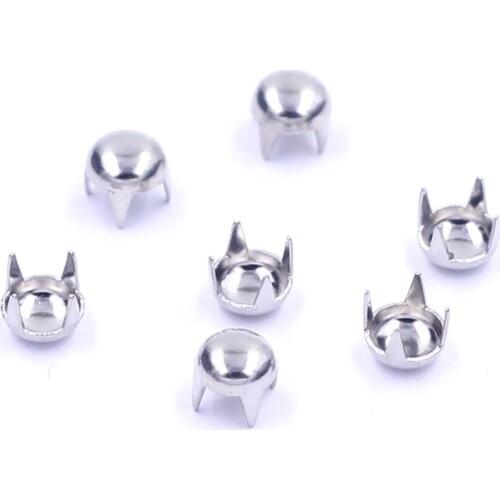 Tiny Silver Bronze Tone Garment Rivets Bag Shoes Clothes Purse Round Dome Studs Spots Spike DIY Handmade Crafts Accessories