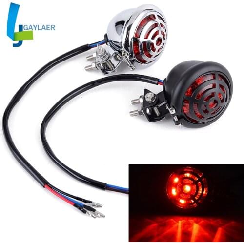 Motorcycle LED Stop Tail Light Motorbike Brake Rear Lamp Taillight for Harley Sportster Bobber Chopper Cafe Racer