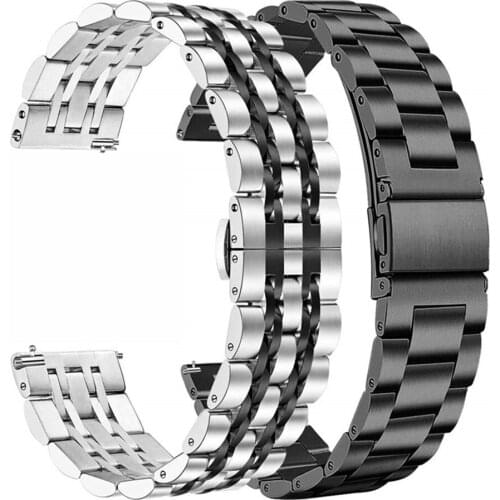 Sets 20mm 22mm Stainless Steel Band for samsung galaxy Watch 46mm wrist strap Link bracelet for galaxy active 2 44mm 40mm blet