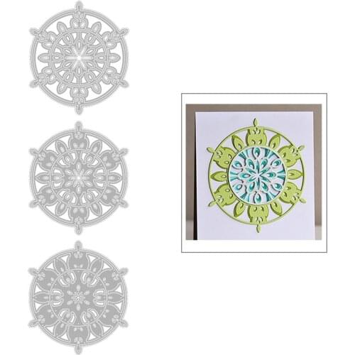 2020 New Circle Background Layering Metal Cutting Dies For DIY Round Embossing Cut Layered Card Paper and Scrapbooking NO Stamps