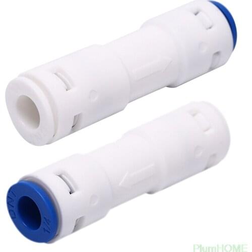 Check Valve Push In For Non Return Water Reverse Osmosis System Filters 1/4"