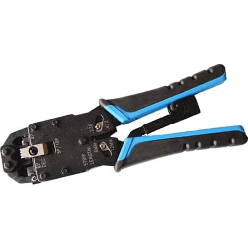 RJ45 crimping tool Modular plug connector crimping tool RJ11,RJ12 multifunction tool with crimping,cutting and stripping LT-200R