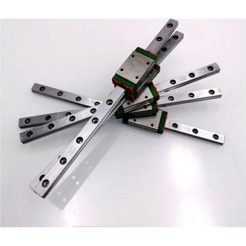 5pcs/set Voron 0 3D printer original Hiwin Linear Guide MGN7H 150mm linear rails Voron0 3D DIY MGN7H Linear rails carriage