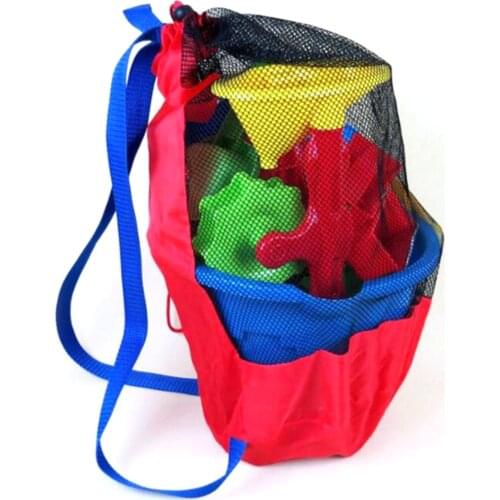 Portable Baby Sea Storage Mesh Bags for Children Kids Beach Sand Toys Net Bag Water Fun Sports Bathroom Clothes Towels Backpacks