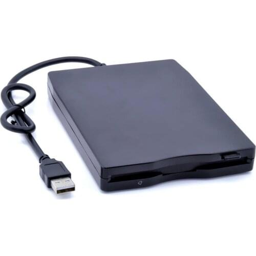 Portable External 3.5" USB 1.44 MB FDD Floppy Disk Drive Plug and Play for PC Windows 2000/XP/Vista/7/8/10 Mac 8.6 or Upper