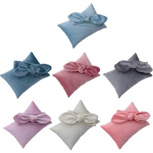 Headband + Pillow Newborn Photography Props Baby Shooting Accessories 45BF
