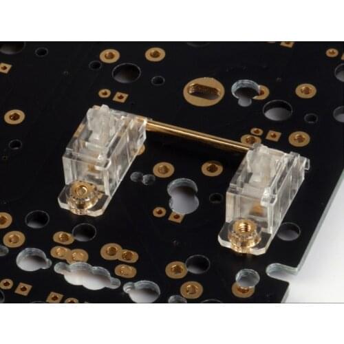 Clear Gold Plated Pcbs Screw Stabilizer for Custom Mechanical Keyboard V2, gh60, xd64, xd84, 6.25x, 2x, xd96, xd87