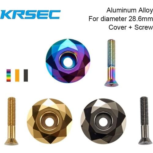 Bicycle Headset Fork Top Cap MTB Road Bike Stem Top Cap Aluminum Headset Cover 28.6mm 1 1/8" Steerer Bicycle Parts