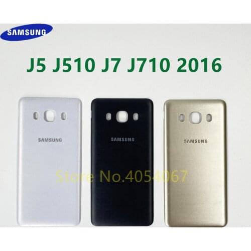 Back Cover Replacement For Samsung Galaxy J5 J510 J510F J7 J710 J710F Phone Rear Plastic Case Housing Battery Door With NFC Ante