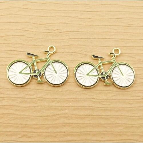 10pcs 16x29mm bicycle charm for jewelry making and crafting earring charm fashion pendant bike pendant