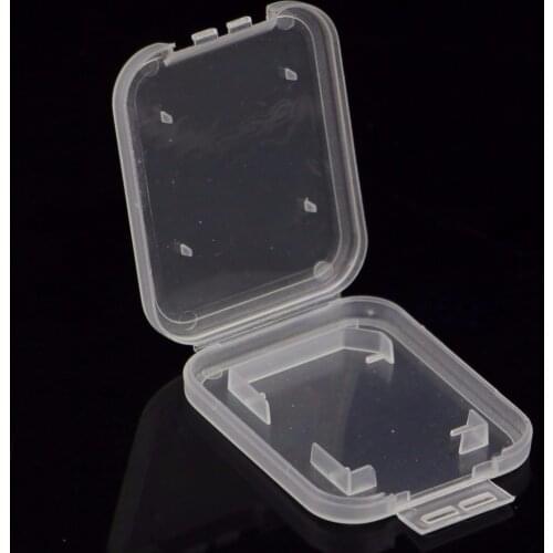 10Pcs/set SD SDHC Memory Card Holder Transparent Plastic Box Storage Case Protector Good Quality C26