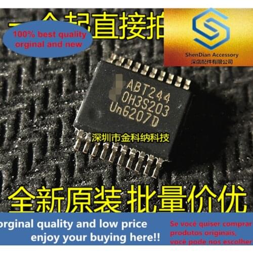 10pcs only orginal new 74ABT244DB SSOP-20 thick and dense foot patch ABT244 width 5.2mm