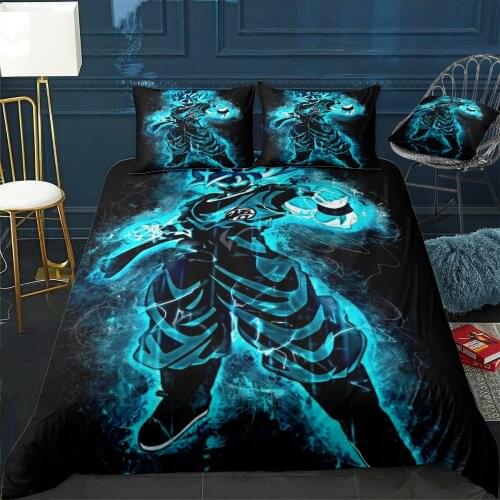 Goku Duvet Cover Comfortable Quilt Home Decora Design Universal Bedding Set Bedclothes+Pillowcase 3pcs