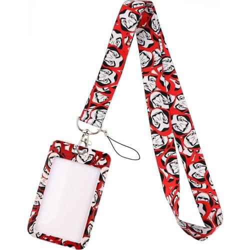 DZ2398 Funny Lanyard For Keychain ID Card Cover Pass student Mobile Phone USB Badge Holder Key Ring Neck Straps Accessories