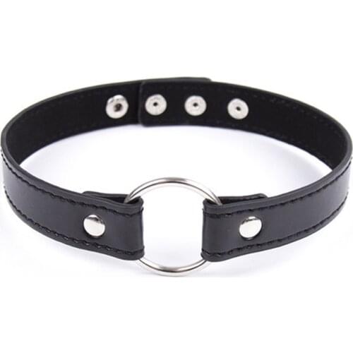 BDSM Sexy ring Collar PU Leather Sex Tie neck Leash harness Bondage Toys For Sex Games cosplay Posture Juguetes Erotic toys