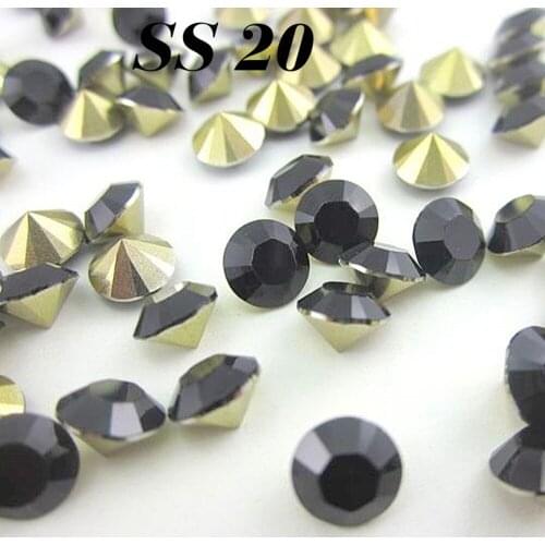 Free shipping Wholesale SS20 4.6-4.8mm 432pcs/lot(3G) Black color Resin rhinestones Pointback,Resin Stones for DIY Decoration
